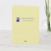 Bloral hören Sie Ihre Intuition Wise Quote Card Karte (Rückseite)