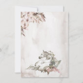 Bloral Horse Ranch Baby Dusche Einladung (Rückseite)