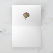 Bloral Hot Air Ballon Grußkarte Karte (Innenseite)