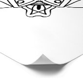 Bloral Mandala Adult Coloring Poster (Ecke)