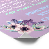Bloral Open Bar Wedding Sign Funny Jegliche Farbe Poster (Ecke)