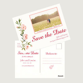 Bloral Save the Date Christlich Hochzeit Postkarte
