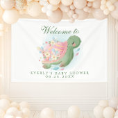 Bloral Sea Turtle Baby Dusche Willkommen Banner