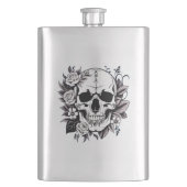 Bloral Skull Flachmann (Vorderseite)