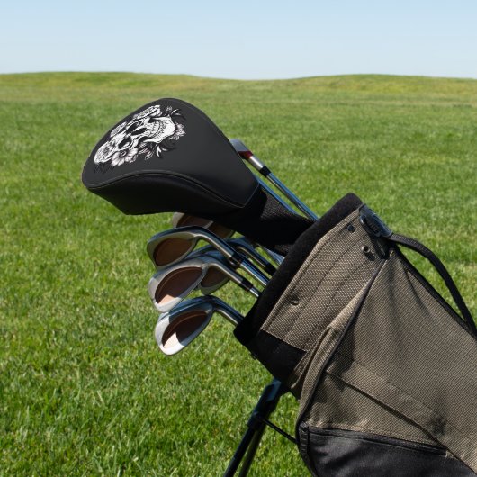 Bloral Skull Golf Headcover (In SItu)