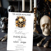 Bloral Skull Gothic Hochzeitseinladung Einladung