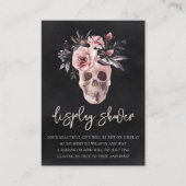Bloral Skull Halloween Display Dusche Begleitkarte (Vorderseite)
