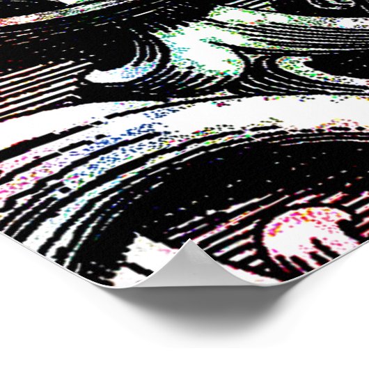 Bloral Skull Poster (Ecke)