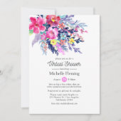 Bloral Spring Virtual Baby oder Brautparty Einladung (Vorderseite)