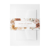 Bloral Sunset Wedding Einladung Bauchband Einladungsbanderole (Vorderseite Beispiel)