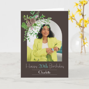 Bloral U form Foto personalisieren Geburtstagsgrüß Karte