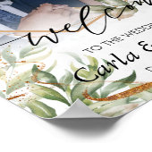 Bloral Welcome Wedding Poster (Ecke)