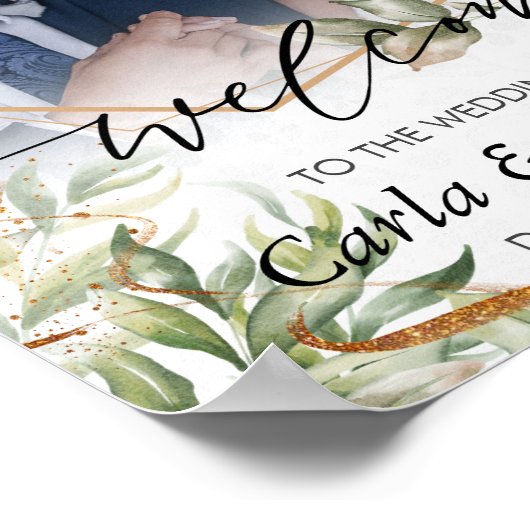Bloral Welcome Wedding Poster (Ecke)