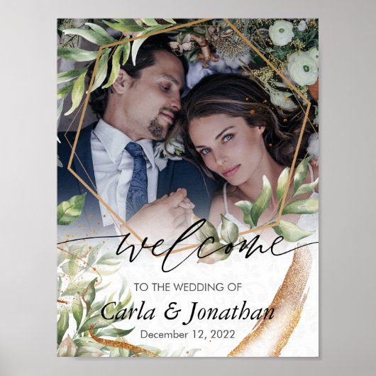 Bloral Welcome Wedding Poster (Vorne)
