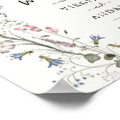 Bloral Welcome Wedding Poster (Ecke)