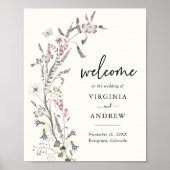 Bloral Welcome Wedding Poster (Vorne)