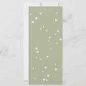 Bloral White Blossom Gold Script Hochzeit Einladung (Rückseite)