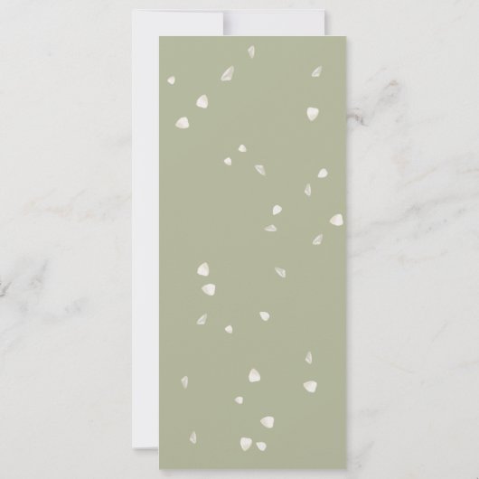 Bloral White Blossom Gold Script Hochzeit Einladung (Rückseite)