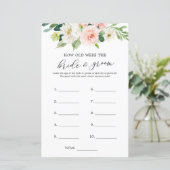 Bloral wie alt waren die Braut und das Game (Stehend Vorderseite)