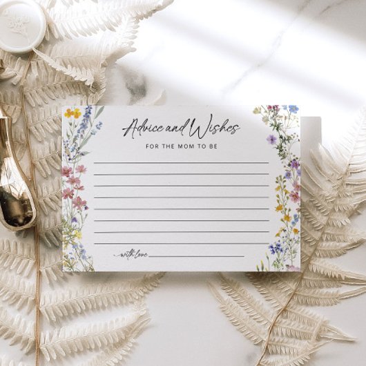 Bloral Wildblume Baby Showcard Begleitkarte