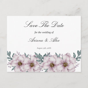 Blorale Eukalyptus Wedding speichern das Datum Postkarte