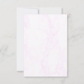 Bloraler Western Horseshoe Quinceanera RSVP Karte (Rückseite)