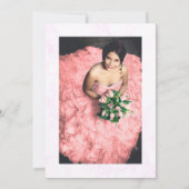 Bloraler Western Horseshoe Quinceanera Save The Date (Rückseite)