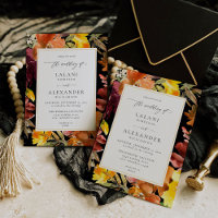Bloralhochzeit von Orange & Yellow Fall - 3 Black