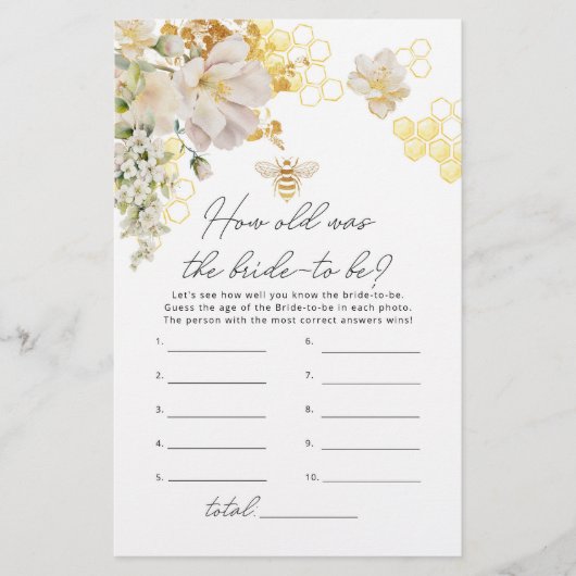 Blorbee Wie alt war die Braut, um Spiel zu werden (Vorderseite)