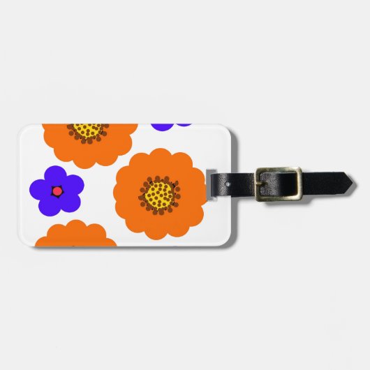 BlorBlue Orange Designs Gepäckanhänger (Vorderseite horizontal)