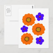 BlorBlue Orange Designs Postkarte (Vorne/Hinten)