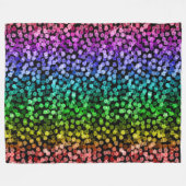 Blorenstolz schwarze Regenbogendecke Fleecedecke (Vorderseite (Horizontal))