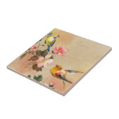 Blorfarbener Vogel Fliese (Seite)