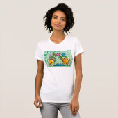 Blorfische Fische mit Blume T-Shirt (Vorne ganz)
