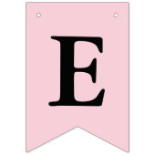 Blorgold schwarz pink Braut zu sein Buntin Wimpelkette (Dritte Fahne)