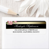 Blorgoldfarben und weiße Streifen Hochzeit (Insitu)