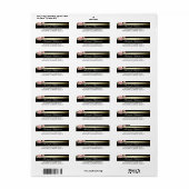 Blorgoldfarben und weiße Streifen Hochzeit (Vorne)