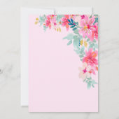 BlorGrad Cap, Frühlingsblumen Abschluss Einladung (Rückseite)