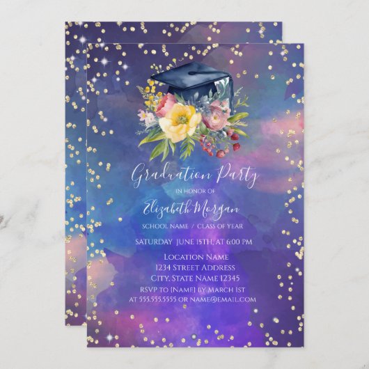 Blorgrad-Kappe, Diamantschmelze Abschluss Einladung (Vorne/Hinten)