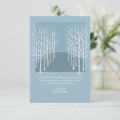 Bloße Baum-Begräbnis- Foto danken Ihnen zu Dankeskarte (Stehend Vorderseite)