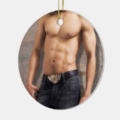 Bloße der Kasten-Fotografie des Mannes Keramikornament (Links)