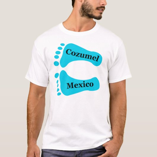 Bloße Füße Cozumel Mexiko T-Shirt (Vorderseite)