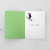 bloße Füße in Wildblumen Tag Karte (Innenseite)