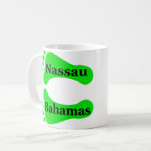 Bloße Füße Nassaus Bahamas Kaffeetasse (Vorderseite Links)