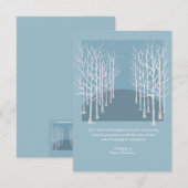 Bloßes Baum-Begräbnis danken Ihnen zu kardieren Dankeskarte (Vorne/Hinten)