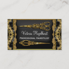 Bloßes Hazelhurst Doppeltes Scissor Hairstylist Visitenkarte