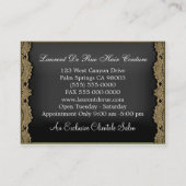 Bloßes Hazelhurst Scissor Stylisten Visitenkarte (Rückseite)