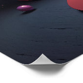 Blossom - Abstrakter 3D-Rendering-Kunststil Poster (Ecke)