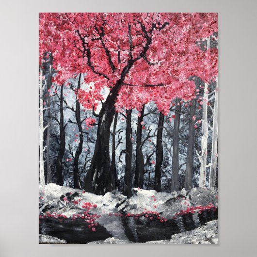 Blossom am Fluss Poster (Vorne)