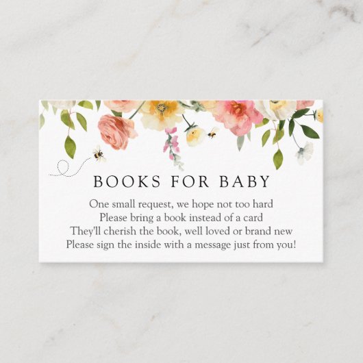 Blossom and Honey Books for Baby insert card (Vorderseite)
